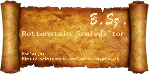 Bottenstein Szalvátor névjegykártya